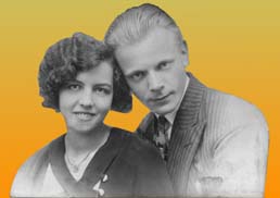 Ina vd Linden en Henk van Elk circa 19334